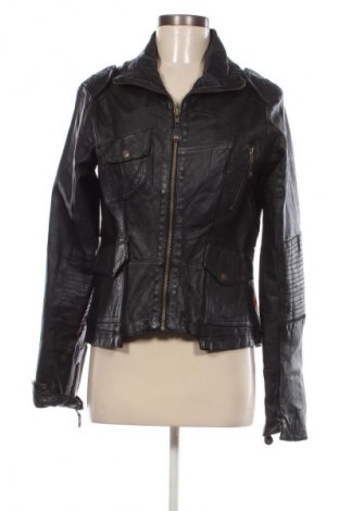 Damen Lederjacke Object, Größe L, Farbe Schwarz, Preis 123,99 €