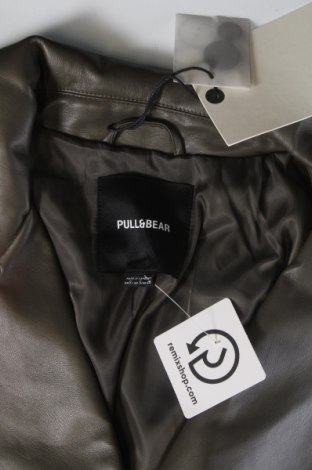 Dámská kožená bunda  Pull&Bear, Velikost S, Barva Zelená, Cena  879,00 Kč