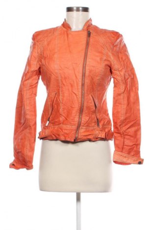 Damen Lederjacke Yest, Größe S, Farbe Orange, Preis 14,99 €