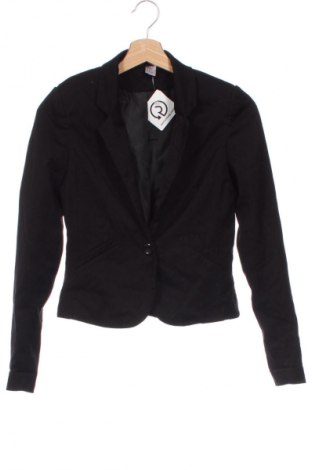 Damen Blazer H&M Divided, Größe XXS, Farbe Schwarz, Preis € 4,99