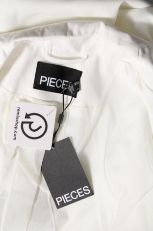 Sacou de femei Pieces, Mărime L, Culoare Alb, Preț 137,99 Lei