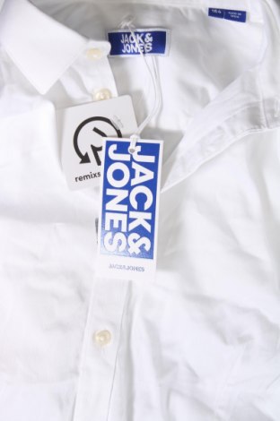 Детска риза Jack & Jones, Размер 12-13y/ 158-164 см, Цвят Бял, Цена 20,79 лв.