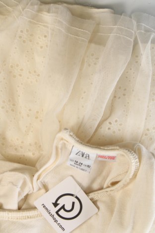 Детска рокля Zara, Размер 18-24m/ 86-98 см, Цвят Екрю, Цена 12,99 лв.