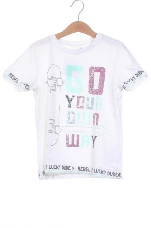 Dziecięcy T-shirt Coccodrillo, Rozmiar 6-7y/ 122-128 cm, Kolor Biały, Cena 15,99 zł