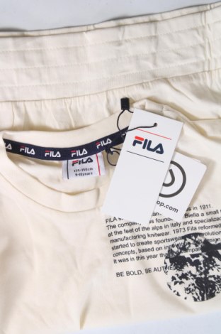 Детска тениска FILA, Размер 8-9y/ 134-140 см, Цвят Екрю, Цена 27,99 лв.