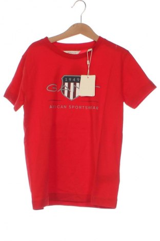 Dziecięcy T-shirt Gant, Rozmiar 8-9y/ 134-140 cm, Kolor Czerwony, Cena 124,99 zł