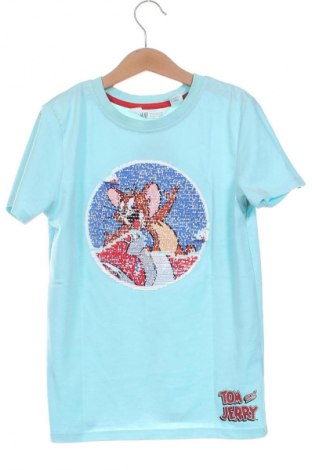 Kinder T-Shirt H&M, Größe 8-9y/ 134-140 cm, Farbe Blau, Preis € 3,79