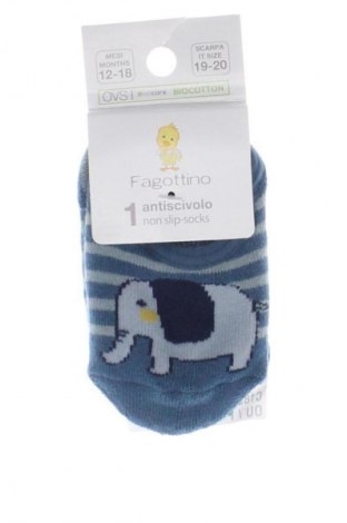 Kinder Socken Oviesse, Größe 12-18m/ 80-86 cm, Farbe Blau, Preis 3,79 €