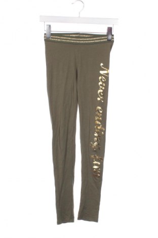 Dziecięce legginsy H&M, Rozmiar 10-11y/ 146-152 cm, Kolor Zielony, Cena 21,99 zł