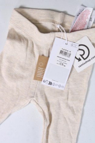 Dziecięce legginsy Name It, Rozmiar 12-18m/ 80-86 cm, Kolor Beżowy, Cena 46,99 zł