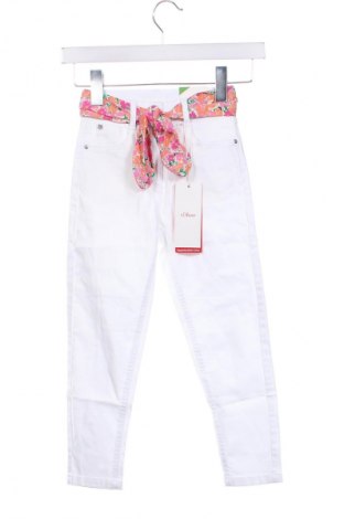 Pantaloni pentru copii S.Oliver, Mărime 5-6y/ 116-122 cm, Culoare Alb, Preț 110,99 Lei