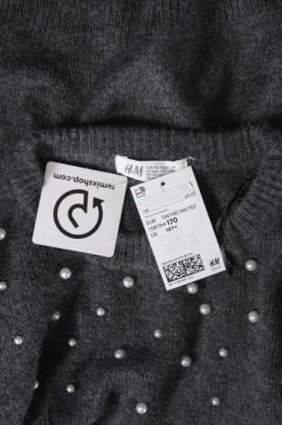 Kinderpullover H&M, Größe 14-15y/ 168-170 cm, Farbe Grau, Preis € 8,70