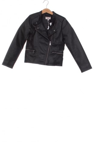 Kinder Lederjacke ONLY, Größe 7-8y/ 128-134 cm, Farbe Schwarz, Preis 24,79 €