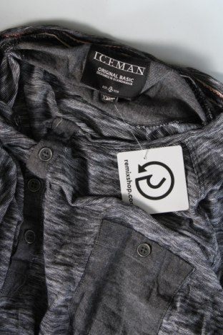 Herren Shirt Ice Man, Größe 3XL, Farbe Grau, Preis 8,49 €