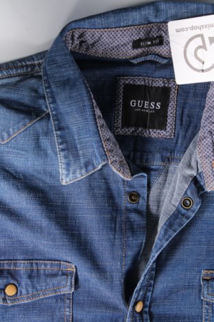 Herrenhemd Guess, Größe S, Farbe Blau, Preis 13,99 €