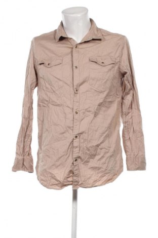 Herrenhemd Lee Cooper, Größe L, Farbe Beige, Preis € 10,99