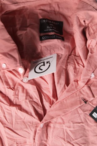 Herrenhemd Primark, Größe 3XL, Farbe Rosa, Preis 5,49 €