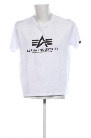 Ανδρικό t-shirt Alpha Industries, Μέγεθος XL, Χρώμα Λευκό, Τιμή 28,99 €