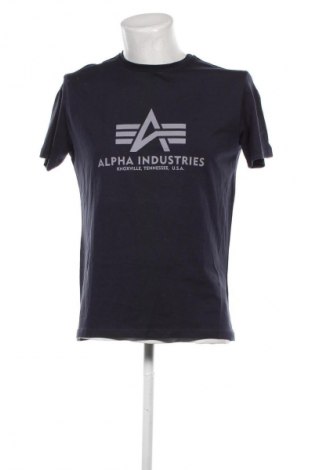 Herren T-Shirt Alpha Industries, Größe M, Farbe Blau, Preis 23,49 €