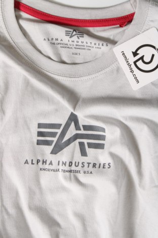 Herren T-Shirt Alpha Industries, Größe S, Farbe Grau, Preis € 26,29