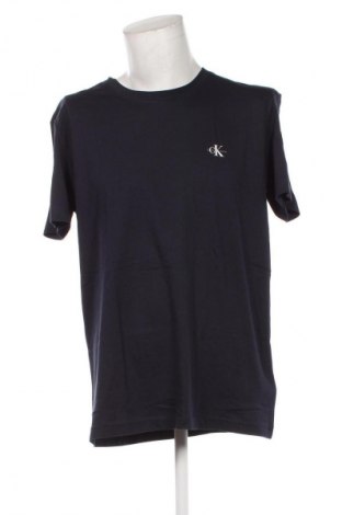 Męski T-shirt Calvin Klein, Rozmiar XL, Kolor Niebieski, Cena 125,99 zł