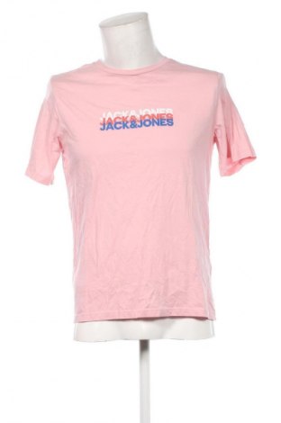 Мъжка тениска Jack & Jones, Размер M, Цвят Розов, Цена 42,29 лв.