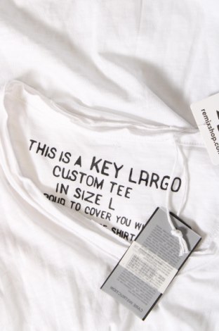 Ανδρικό t-shirt Key Largo, Μέγεθος L, Χρώμα Λευκό, Τιμή 10,99 €