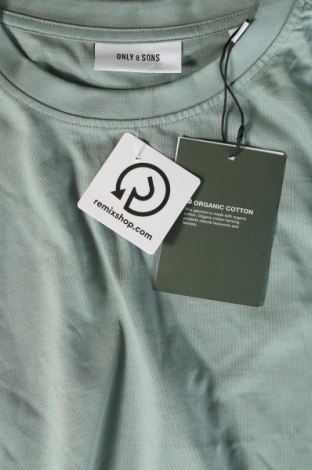 Ανδρικό t-shirt Only & Sons, Μέγεθος L, Χρώμα Πράσινο, Τιμή 7,99 €