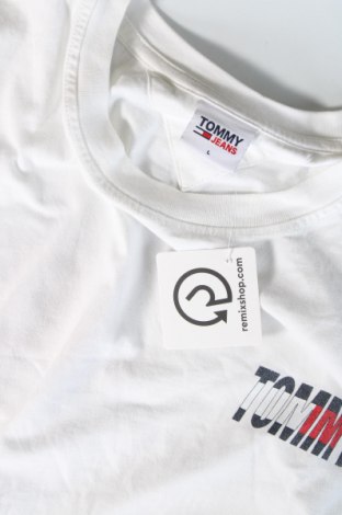 Ανδρικό t-shirt Tommy Jeans, Μέγεθος L, Χρώμα Λευκό, Τιμή 39,99 €