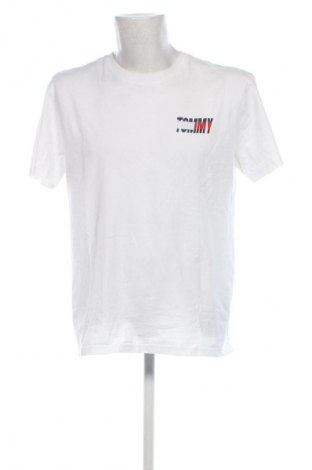 Herren T-Shirt Tommy Jeans, Größe L, Farbe Weiß, Preis € 20,29