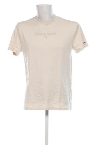 Herren T-Shirt Tommy Jeans, Größe M, Farbe Beige, Preis 29,99 €