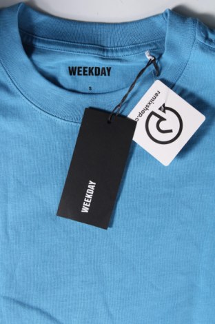 Tricou de bărbați Weekday, Mărime S, Culoare Albastru, Preț 105,49 Lei