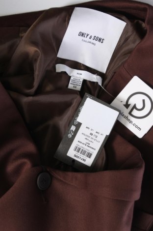 Costum de bărbați Only & Sons, Mărime L, Culoare Maro, Preț 584,99 Lei