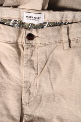 Pantaloni de bărbați Jack & Jones, Mărime M, Culoare Bej, Preț 97,99 Lei