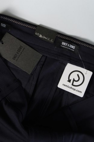 Pantaloni de bărbați Only & Sons, Mărime XL, Culoare Albastru, Preț 68,99 Lei