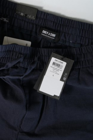 Pantaloni de bărbați Only & Sons, Mărime L, Culoare Albastru, Preț 83,99 Lei