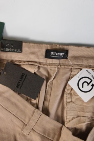 Herrenhose Only & Sons, Größe XXL, Farbe Beige, Preis € 13,29