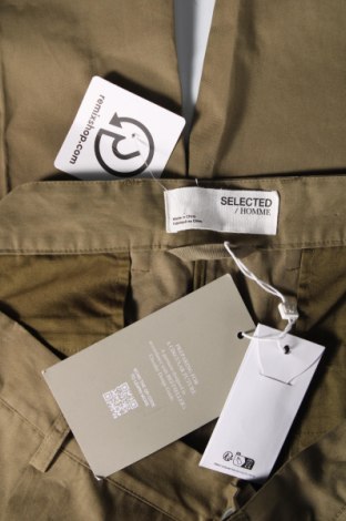 Pantaloni de bărbați Selected Homme, Mărime XL, Culoare Verde, Preț 213,99 Lei