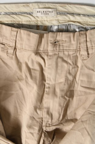 Pantaloni de bărbați Selected Homme, Mărime M, Culoare Bej, Preț 33,99 Lei