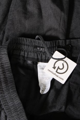 Pantaloni de bărbați Selected Homme, Mărime L, Culoare Gri, Preț 55,99 Lei