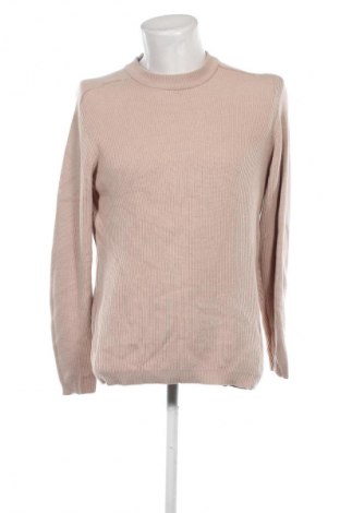 Herrenpullover Bershka, Größe L, Farbe Beige, Preis 10,49 €