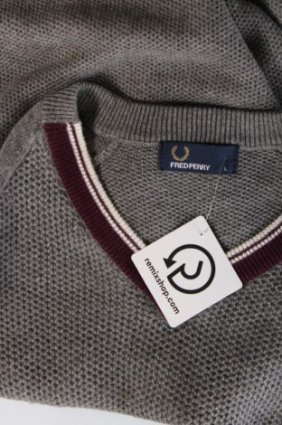 Pulover de bărbați Fred Perry, Mărime L, Culoare Gri, Preț 158,16 Lei