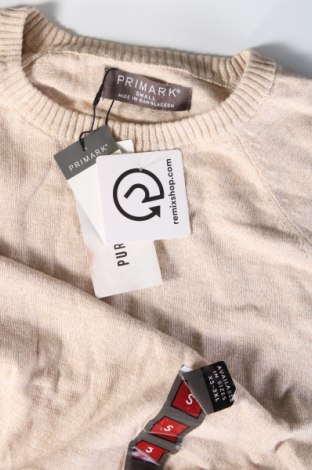 Męski sweter Primark, Rozmiar S, Kolor Beżowy, Cena 66,99 zł