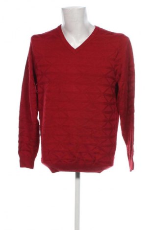 Herrenpullover Roger Kent, Größe M, Farbe Rot, Preis 10,99 €