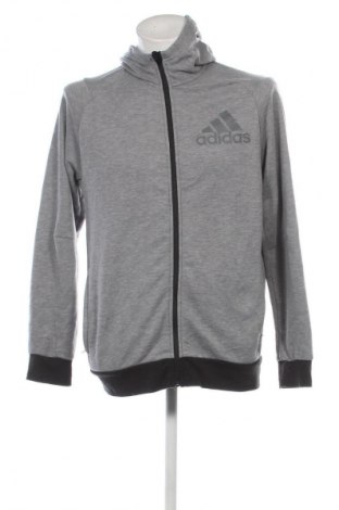 Мъжки суичър Adidas, Размер M, Цвят Сив, Цена 38,99 лв.