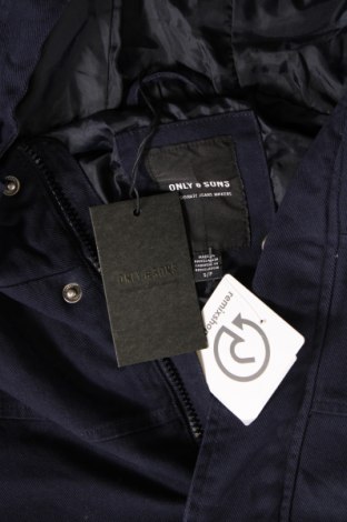 Herrenjacke Only & Sons, Größe S, Farbe Blau, Preis € 16,99