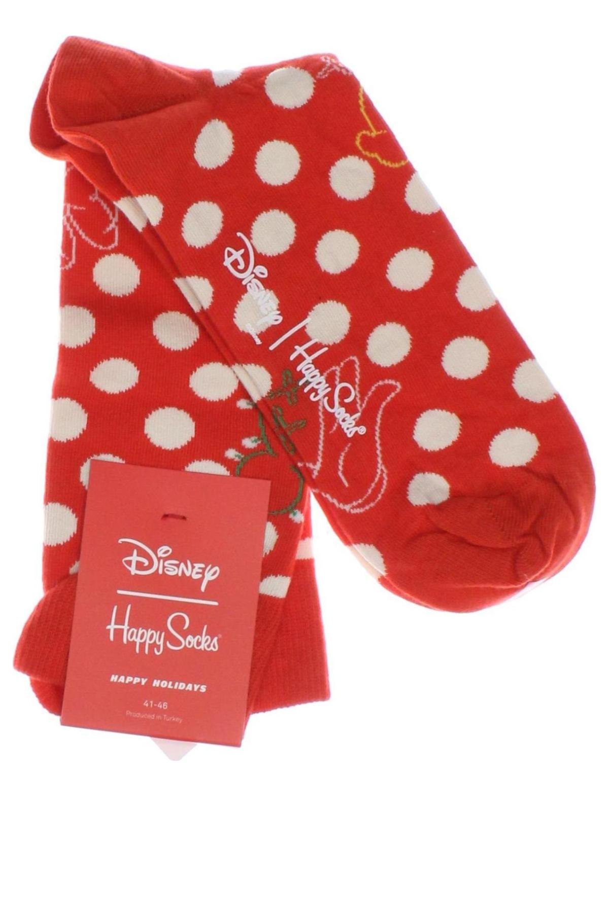 Κάλτσες Happy Socks, Μέγεθος L, Χρώμα Κόκκινο, Τιμή 11,29 €