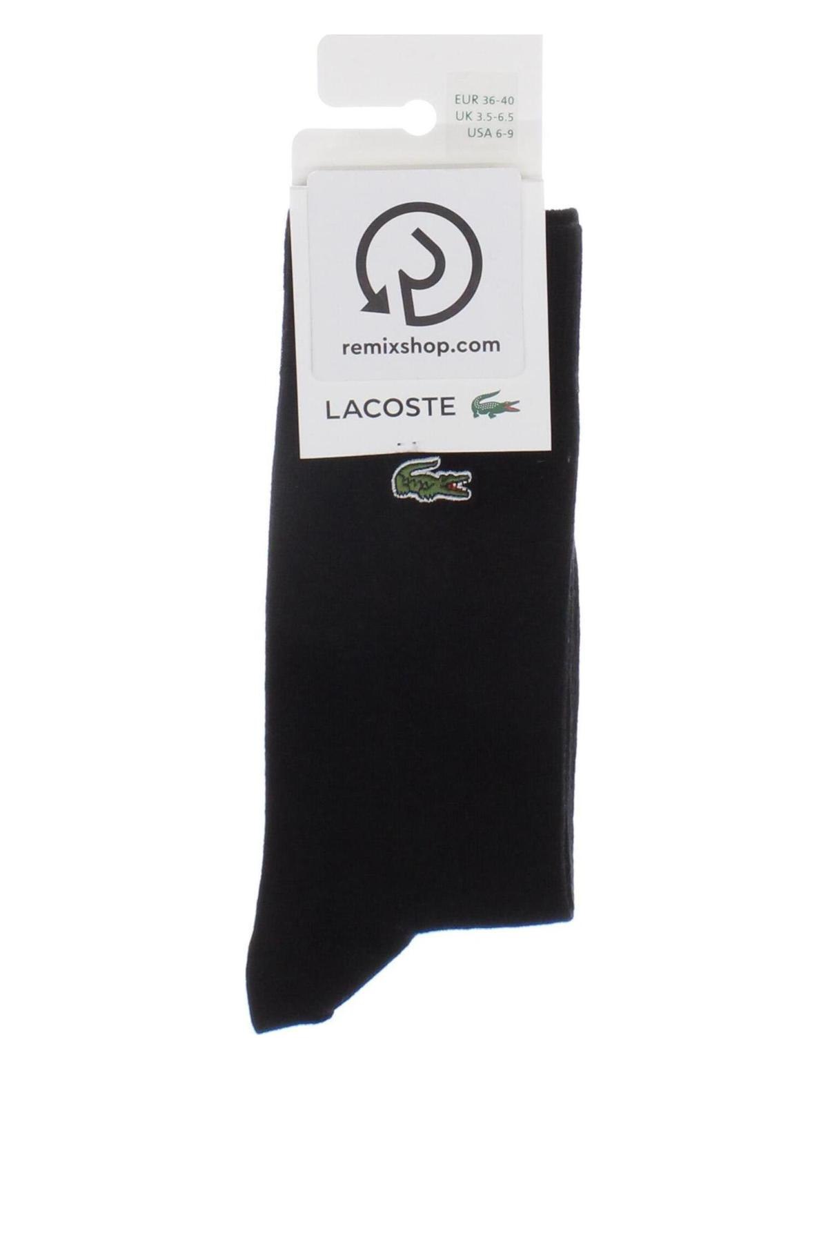 Чорапи Lacoste, Размер S, Цвят Черен, Цена 24,99 лв.