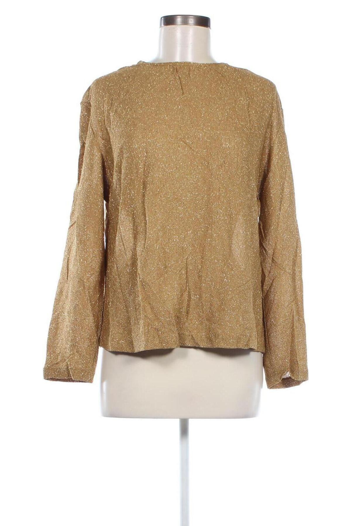 Damen Shirt, Größe M, Farbe Golden, Preis 4,49 €