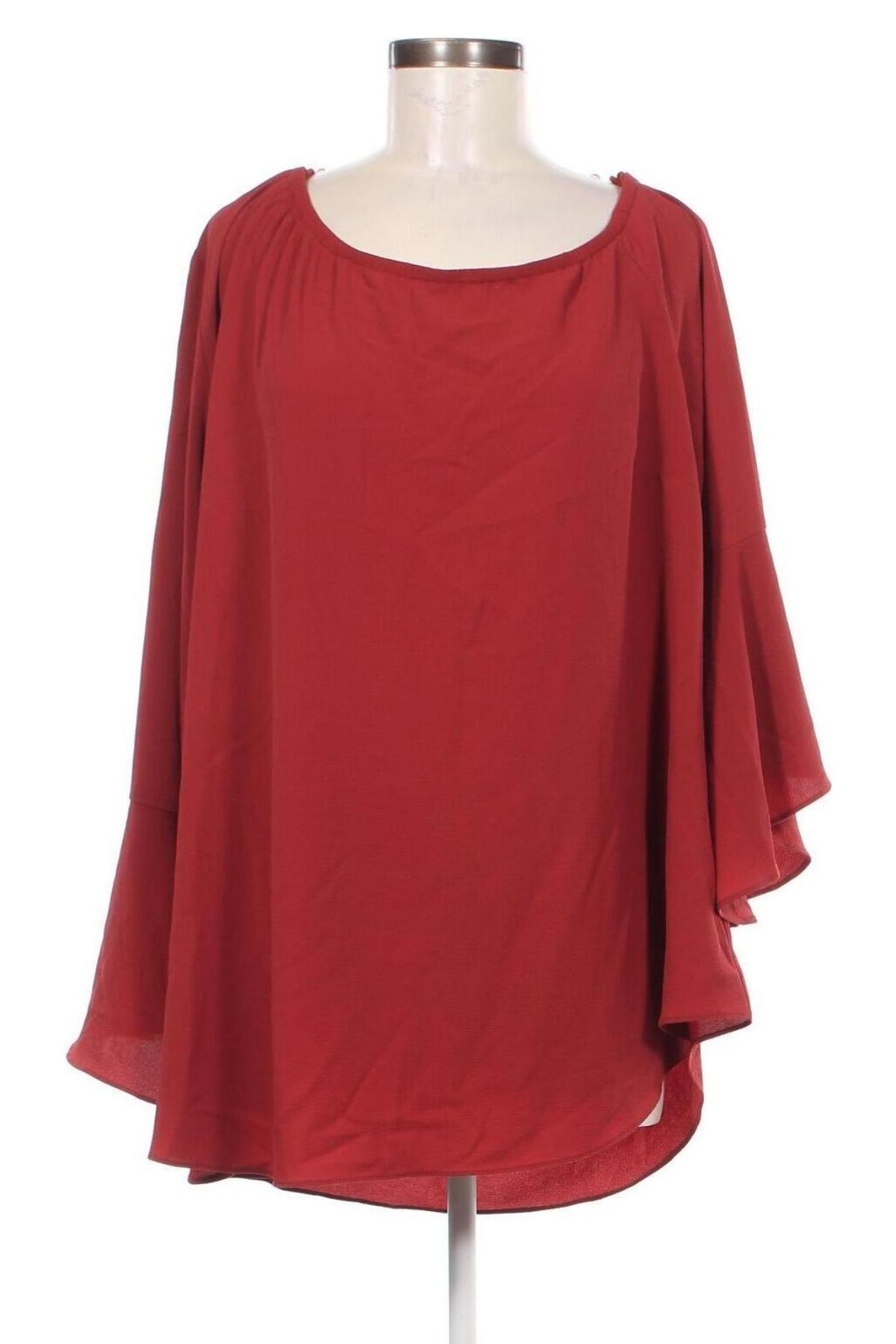 Damen Shirt City Chic, Größe 3XL, Farbe Rot, Preis 8,99 €